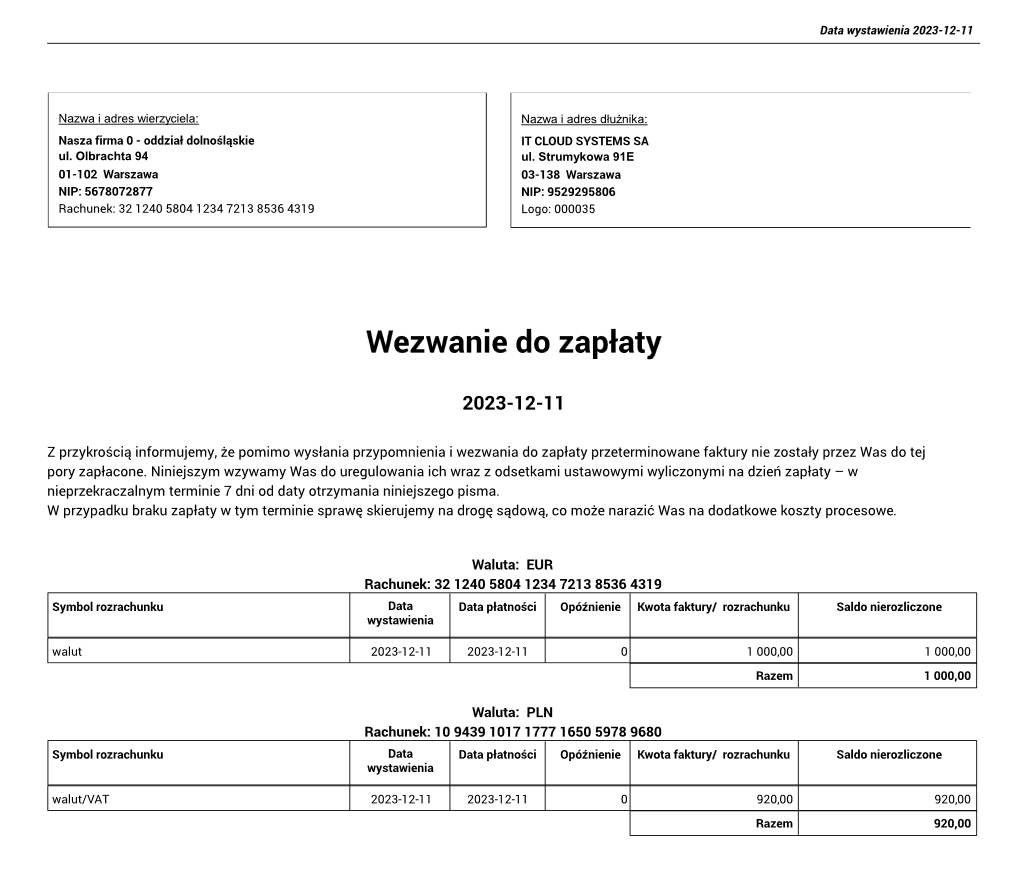 Obraz zawierający tekst, zrzut ekranu, Czcionka, paragon Opis wygenerowany automatycznie